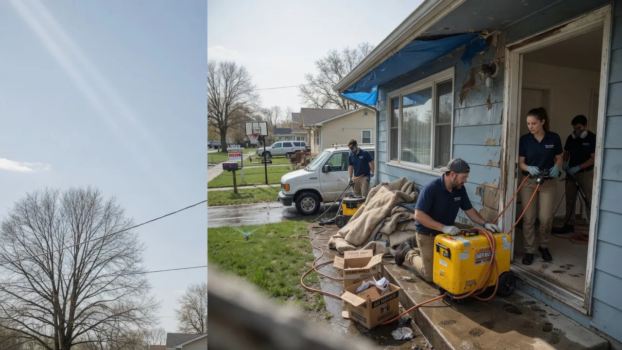 Basement Flood Cleanup in Wolflake, IN near me